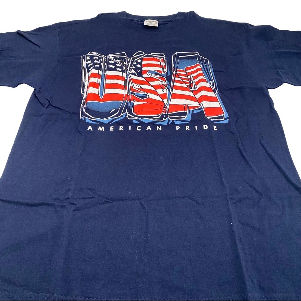 Vtg Zubaz USA American Pride USA United States Patriotic Tshirt Mens Size XL